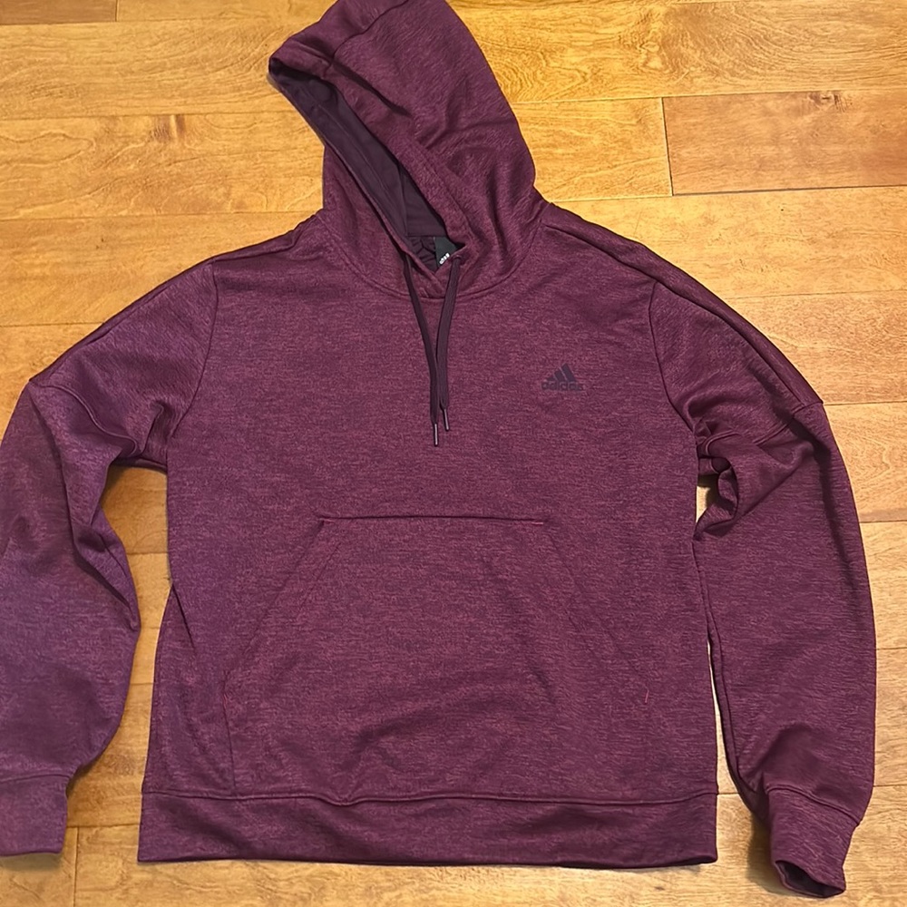 Adidas burgundy hoodie